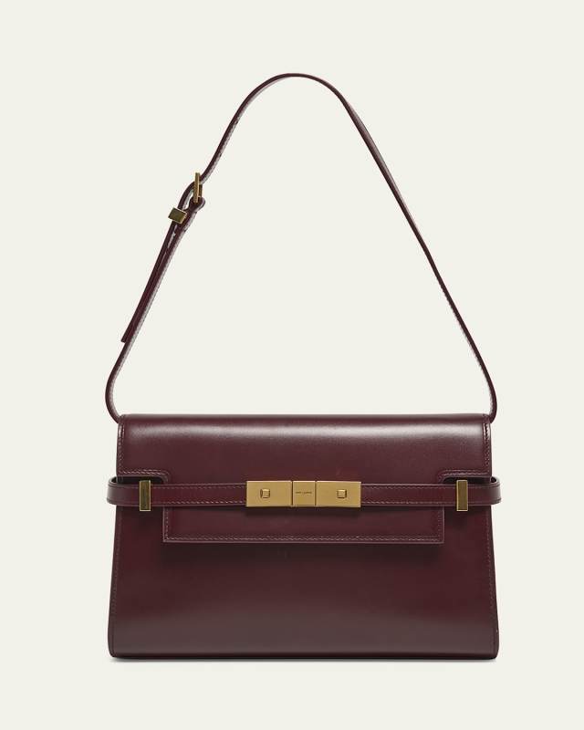 Manhattan Small Shoulder Bag in Smooth Leather